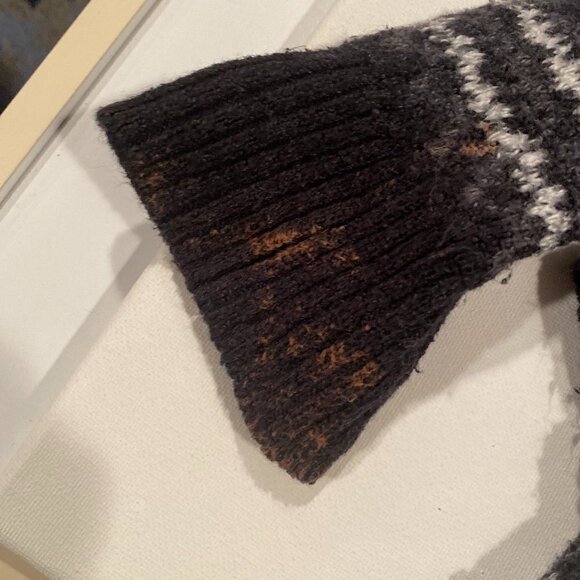 American Eagle Gray and White Women's Sweater Size Large - Picture 8 of 10